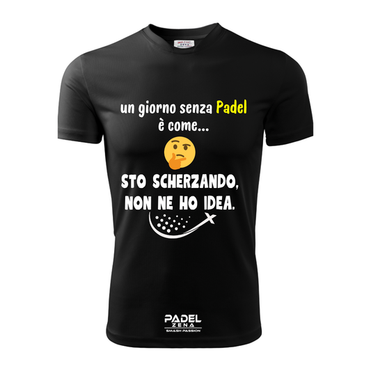 T-Shirt Cotone UN GIORNO SENZA PADEL