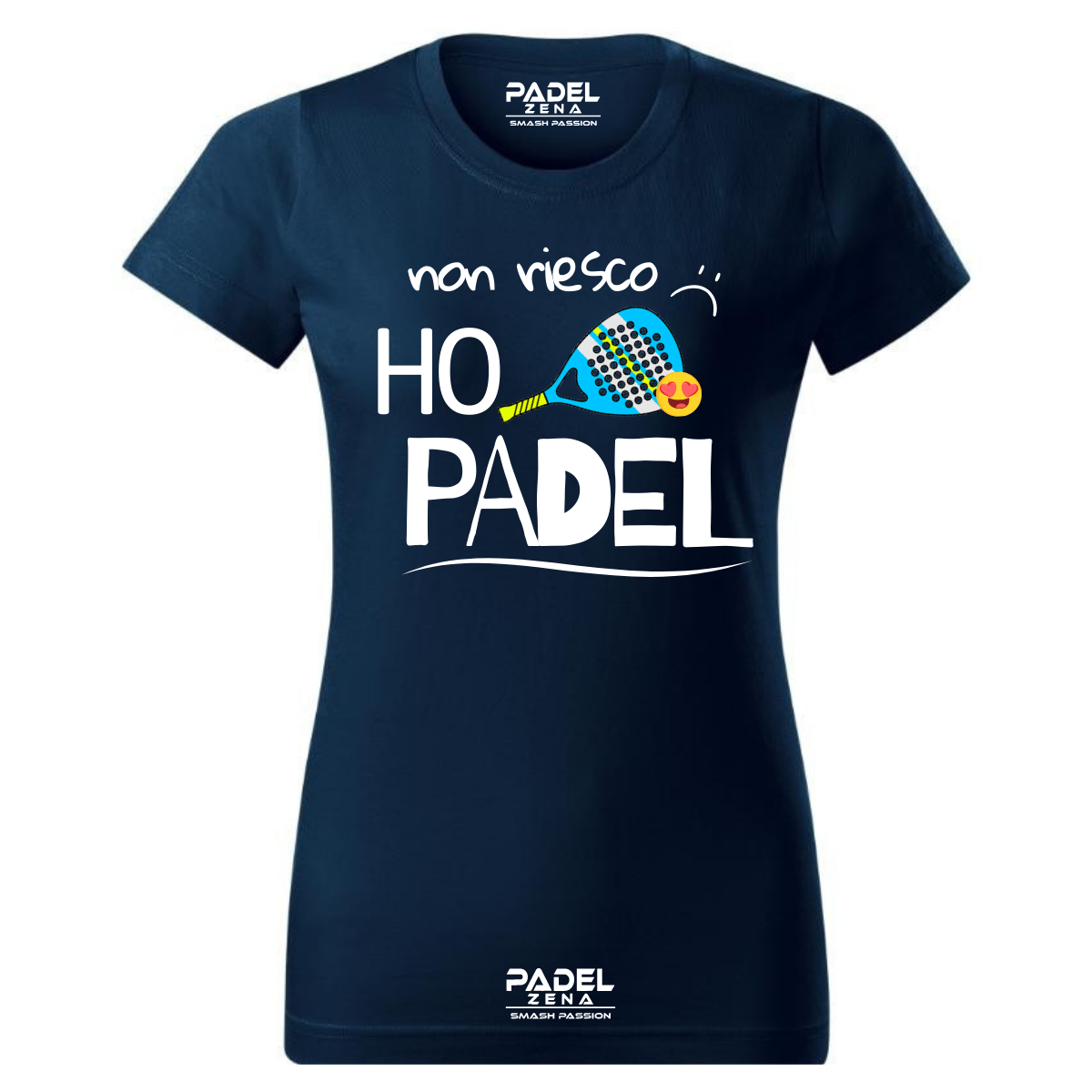 T-Shirt Cotone NON RIESCO HO PADEL DONNA