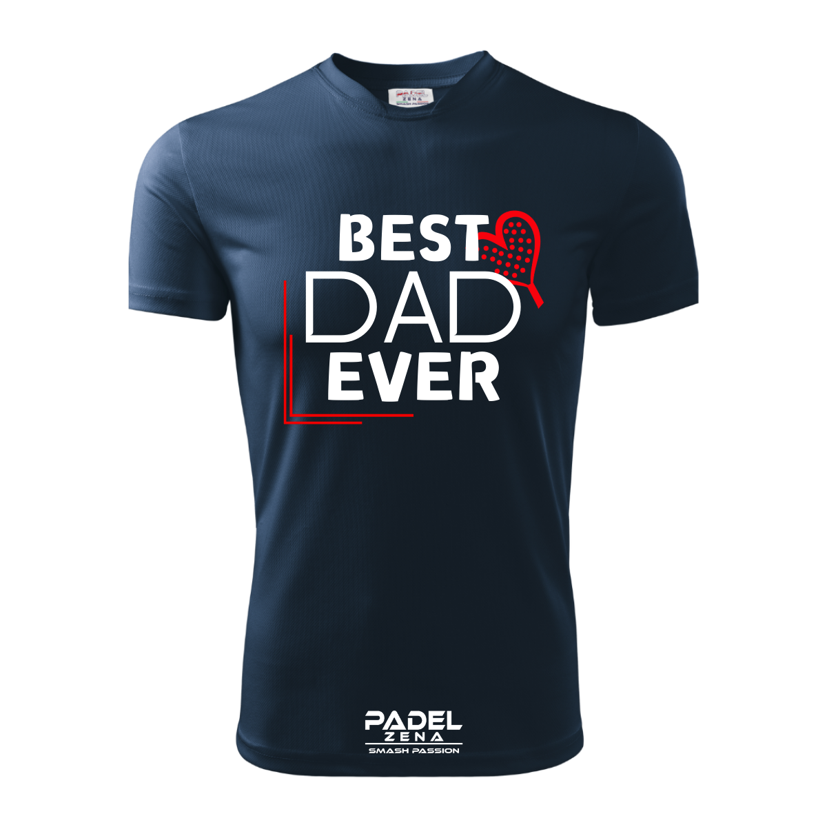 T-Shirt Cotone BEST DAD EVER Padel – Made in Italy