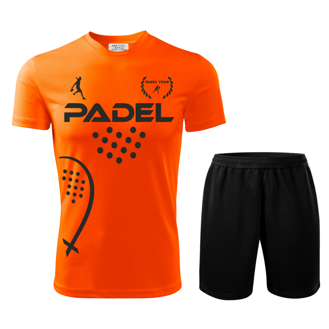 Completo Padel Uomo Performance – Maglia Tecnica + Short – Made in Italy