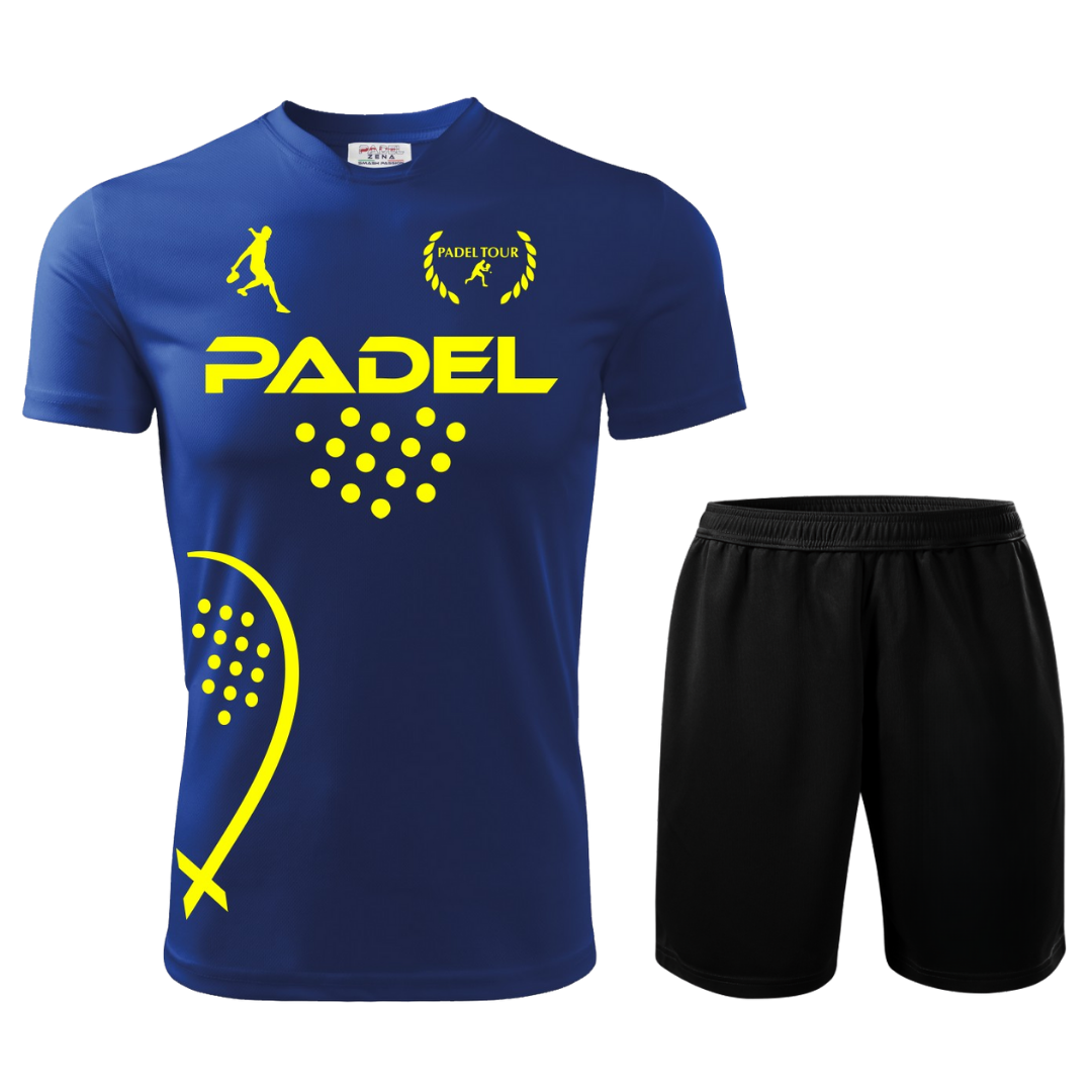 Completo Padel Uomo Performance – Maglia Tecnica + Short – Made in Italy