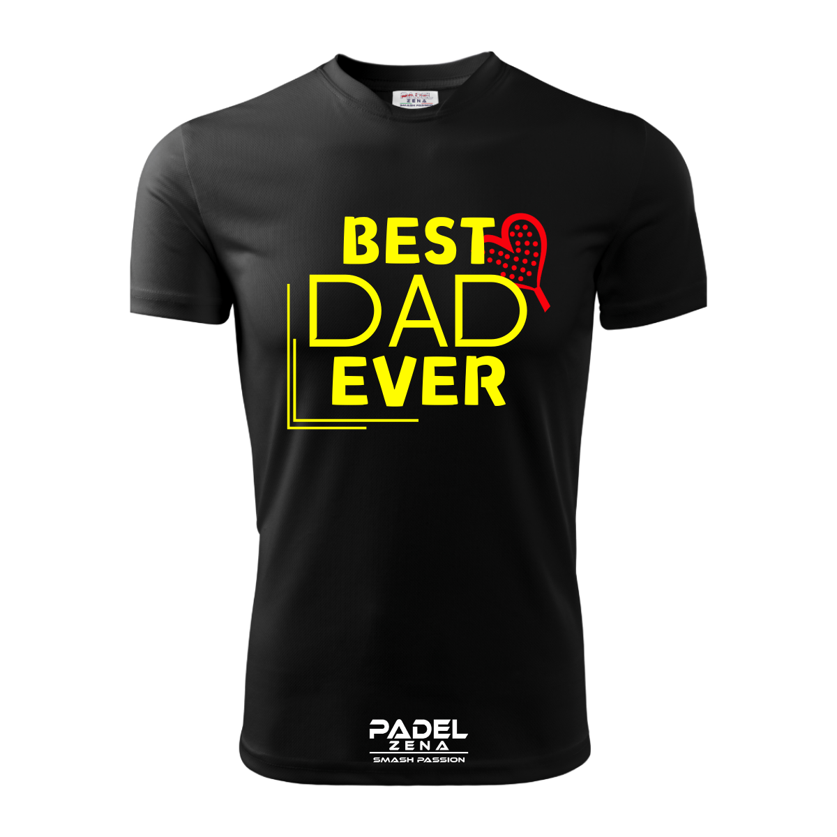 T-Shirt Cotone BEST DAD EVER Padel – Made in Italy