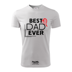 T-Shirt Cotone BEST DAD EVER Padel – Made in Italy