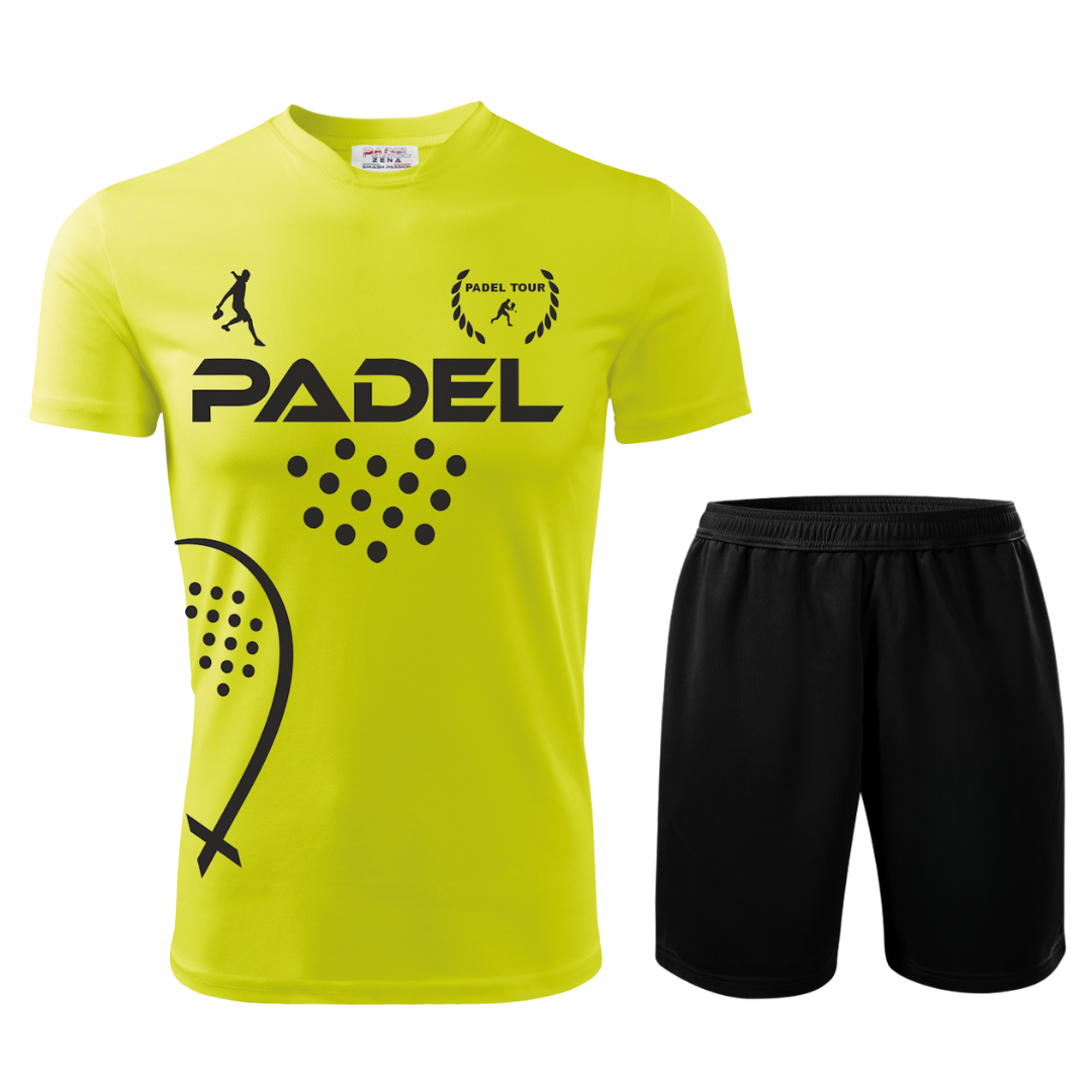 Completo Padel Uomo Performance – Maglia Tecnica + Short – Made in Italy