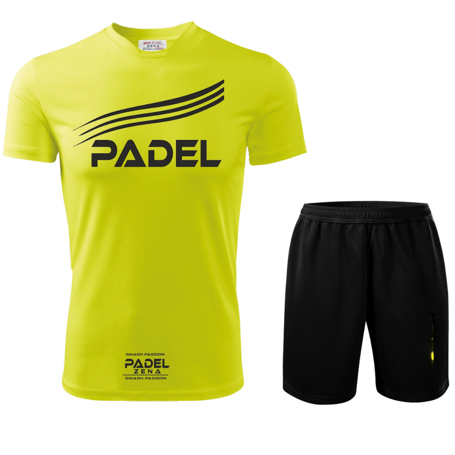 Completo Padel Uomo Rebote – Maglia Tecnica + Pantaloncino Zena Padel