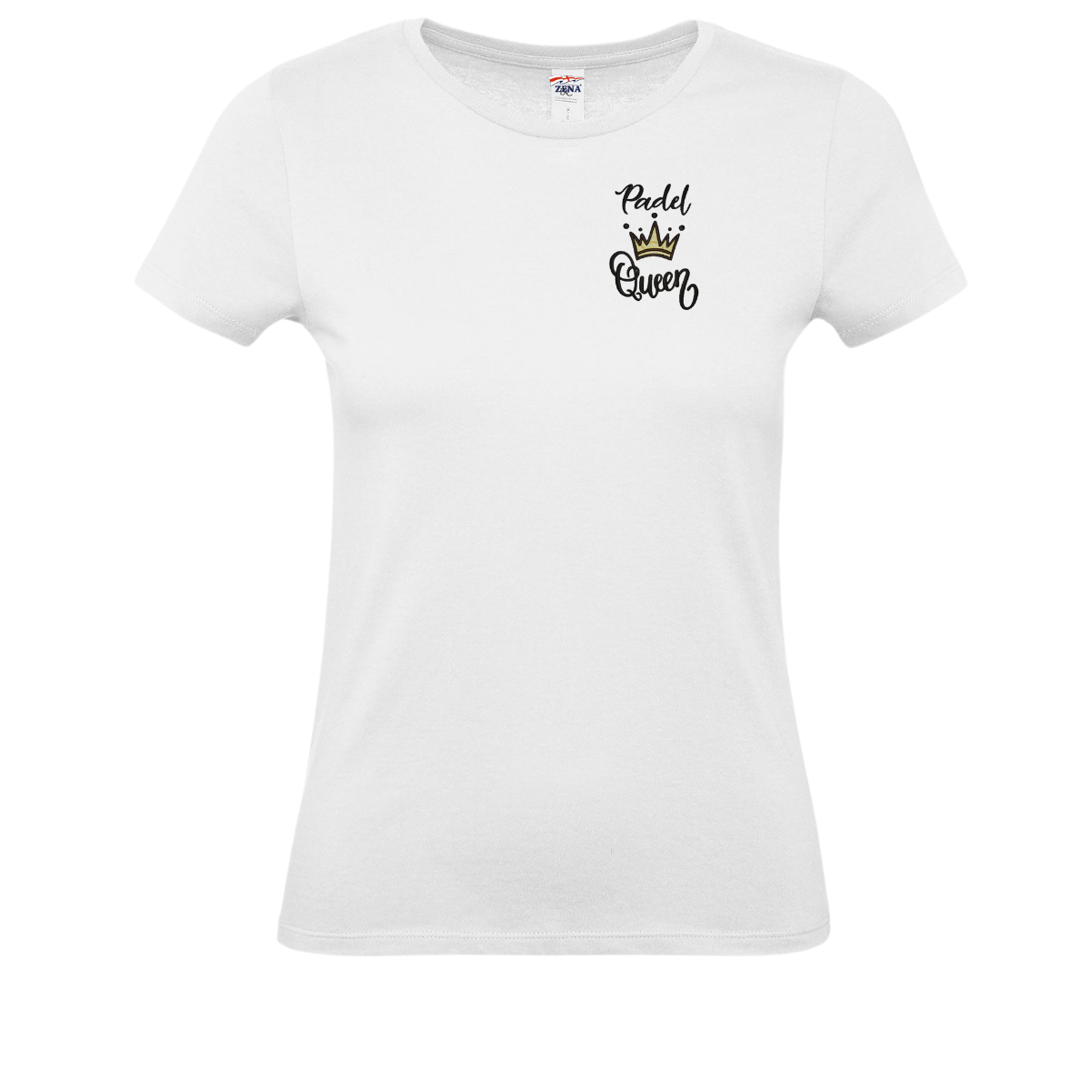 T-Shirt Cotone Ricamata Donna PADEL QUEEN - Zena Padel