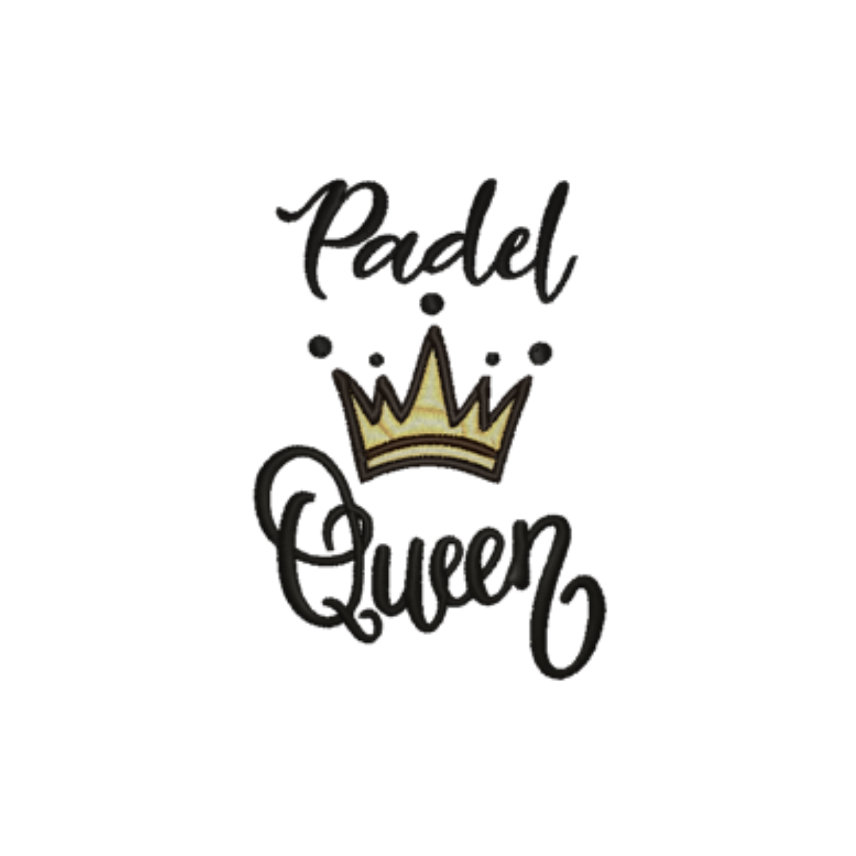 T-Shirt Cotone Ricamata Donna PADEL QUEEN - Zena Padel
