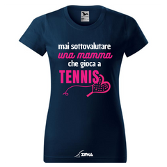 T-Shirt Cotone DONNA TENNIS - MAI SOTTOVALURE (Mamma) - Zena Padel