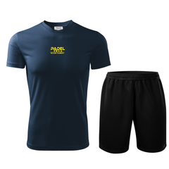 Completo Padel Uomo Action – Maglia Tecnica + Short – Made in Italy