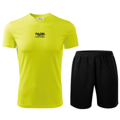 Completo Padel Uomo Action – Maglia Tecnica + Short – Made in Italy