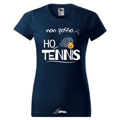 T-Shirt Cotone DONNA TENNIS - NON POSSO - Zena Padel