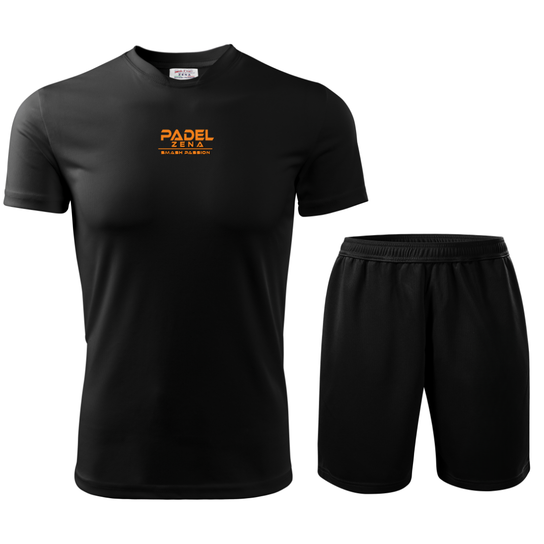 Completo Padel Uomo Action – Maglia Tecnica + Short – Made in Italy