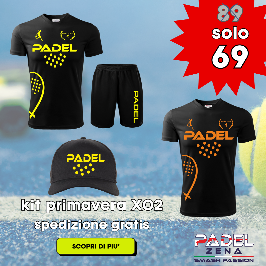 Completo Tecnico Padel X02 Uomo 3 Pezzi – Maglia, Pantaloncino e Cappellino