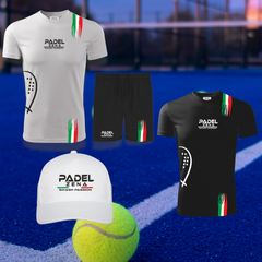 Kit Padel Rainbow Italy – Maglia + Pantaloncino + Cappellino
