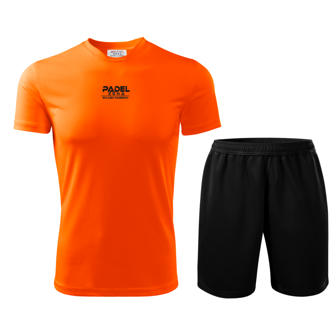 Completo Padel Uomo Action – Maglia Tecnica + Short – Made in Italy