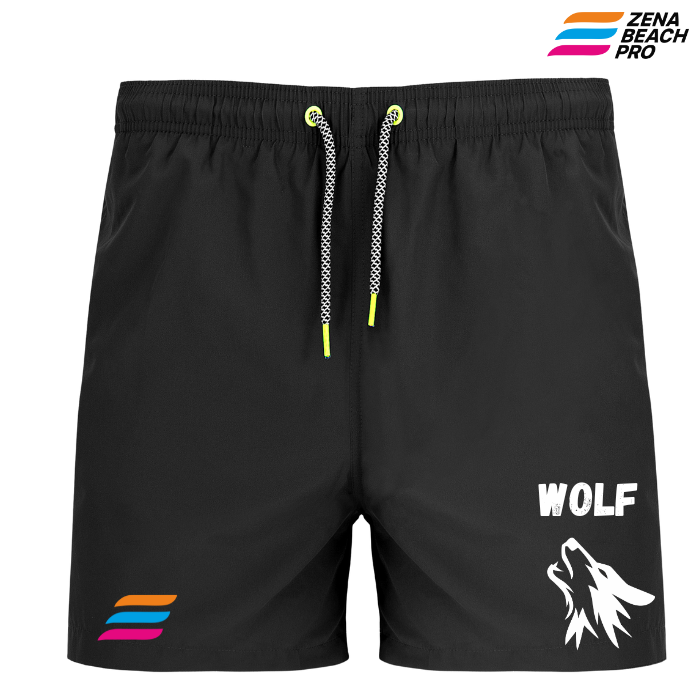 Costume Uomo Wolf Zena Beach Pro – Spirito Libero, Design Selvaggio