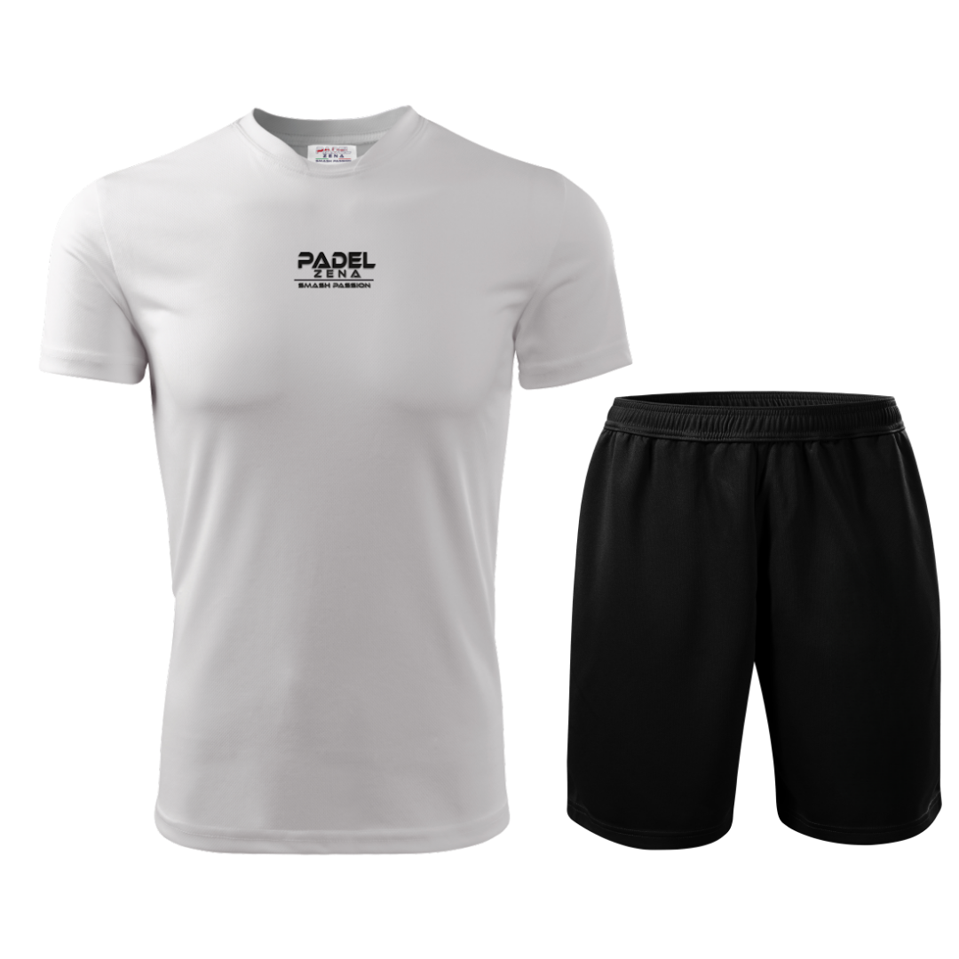 Completo Padel Uomo Action – Maglia Tecnica + Short – Made in Italy