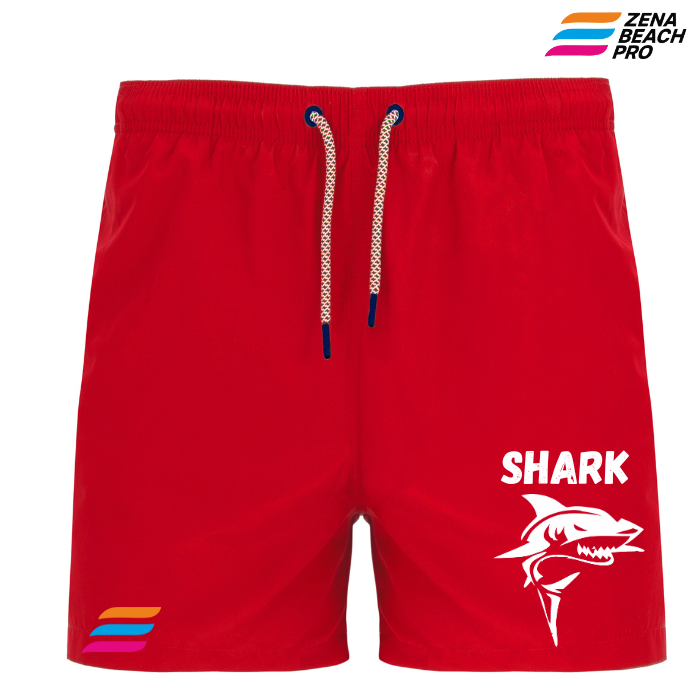 Costume Uomo Shark Zena Beach Pro – Stile Aggressivo, Anima Sportiva