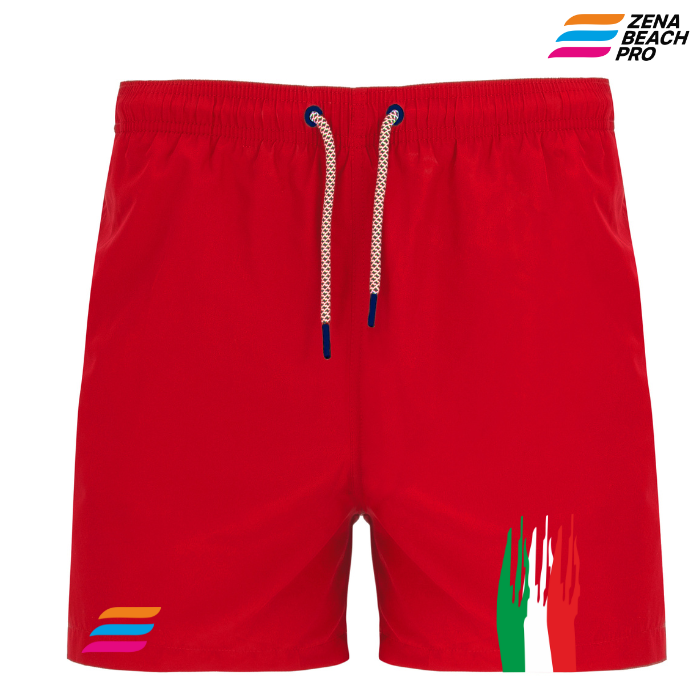 Costume Uomo Rainbow ITA – Zena Beach Pro | Orgoglio Italiano in Stile Sportivo
