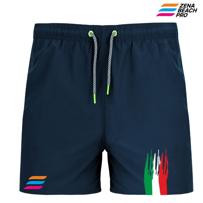 Costume Uomo Rainbow ITA – Zena Beach Pro | Orgoglio Italiano in Stile Sportivo