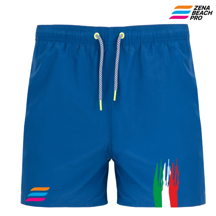 Costume Uomo Rainbow ITA – Zena Beach Pro | Orgoglio Italiano in Stile Sportivo