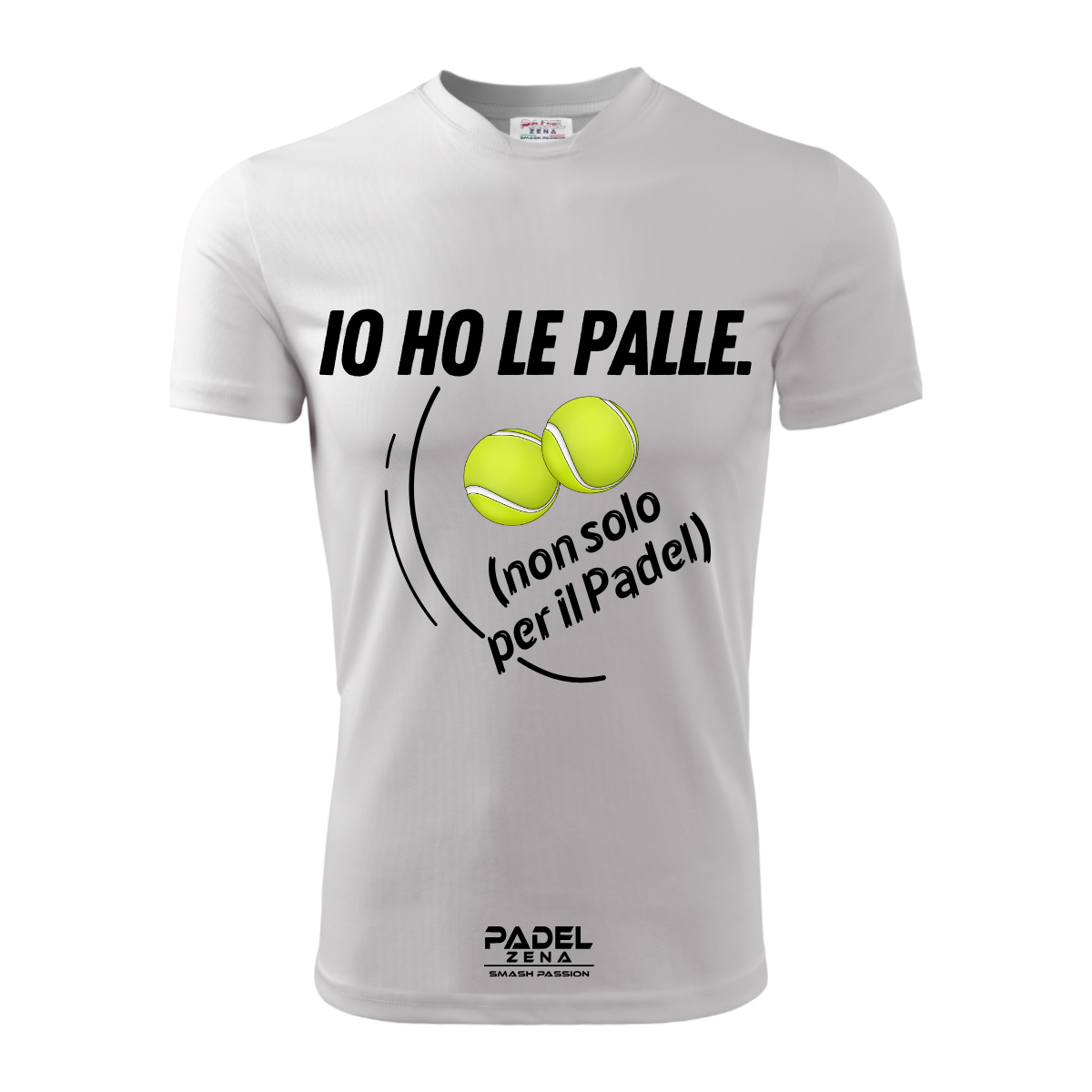 T-shirt en coton Padel TENNIS - BALLES – Fabriqué en Italie