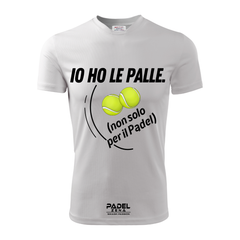 T-shirt en coton Padel TENNIS - BALLES – Fabriqué en Italie