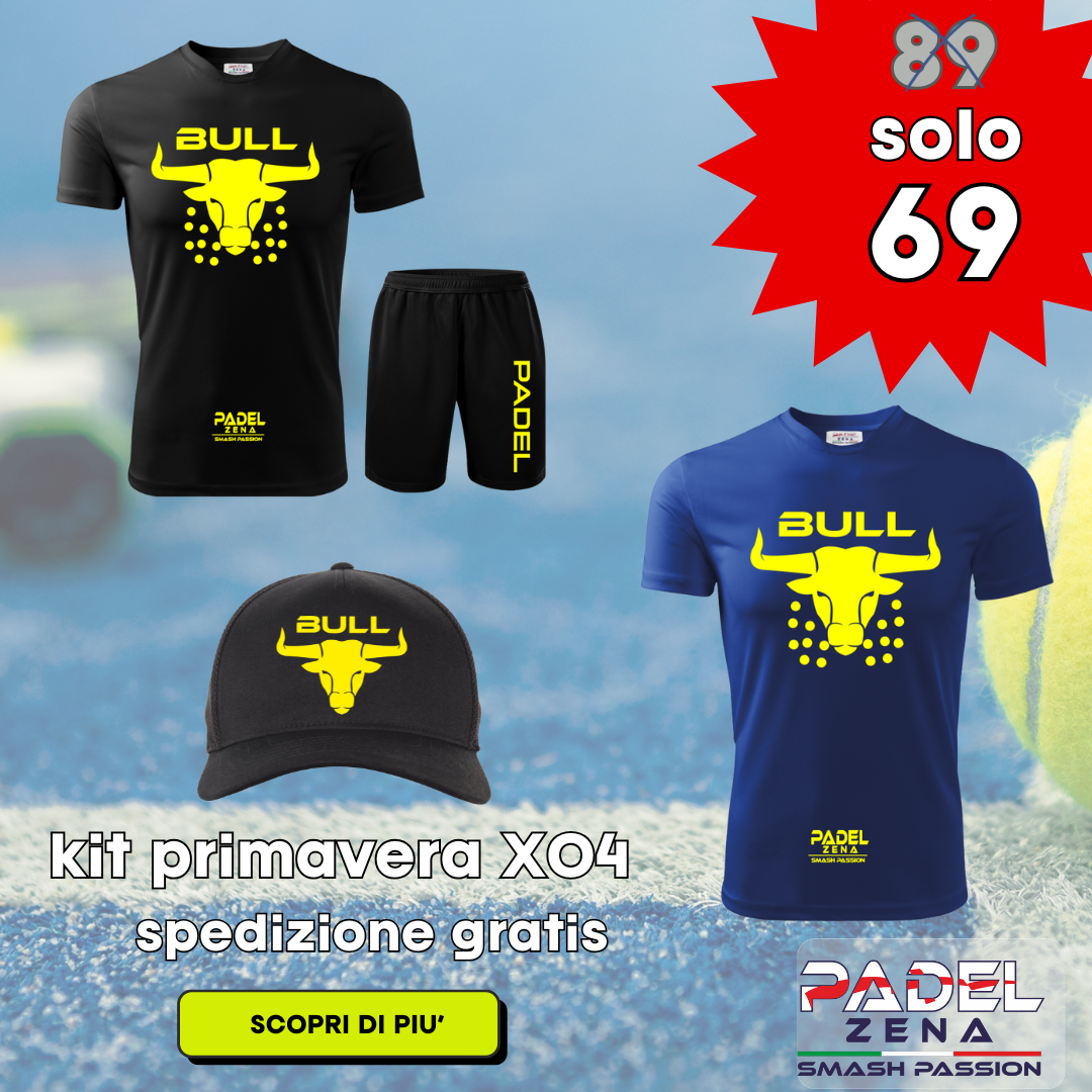 Kit Tecnico Padel Uomo X04 con Maglietta, Shorts e Cappellino Omaggio