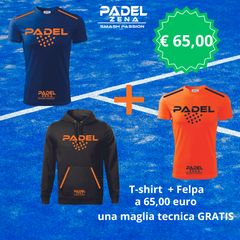 KIT PASQUA Felpa + 2 T-shirt | Royal/Arancio