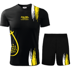 Completo Tecnico Padel Uomo – KIT Rainbow01 – Maglia e Short Dry Fit Made in Italy"