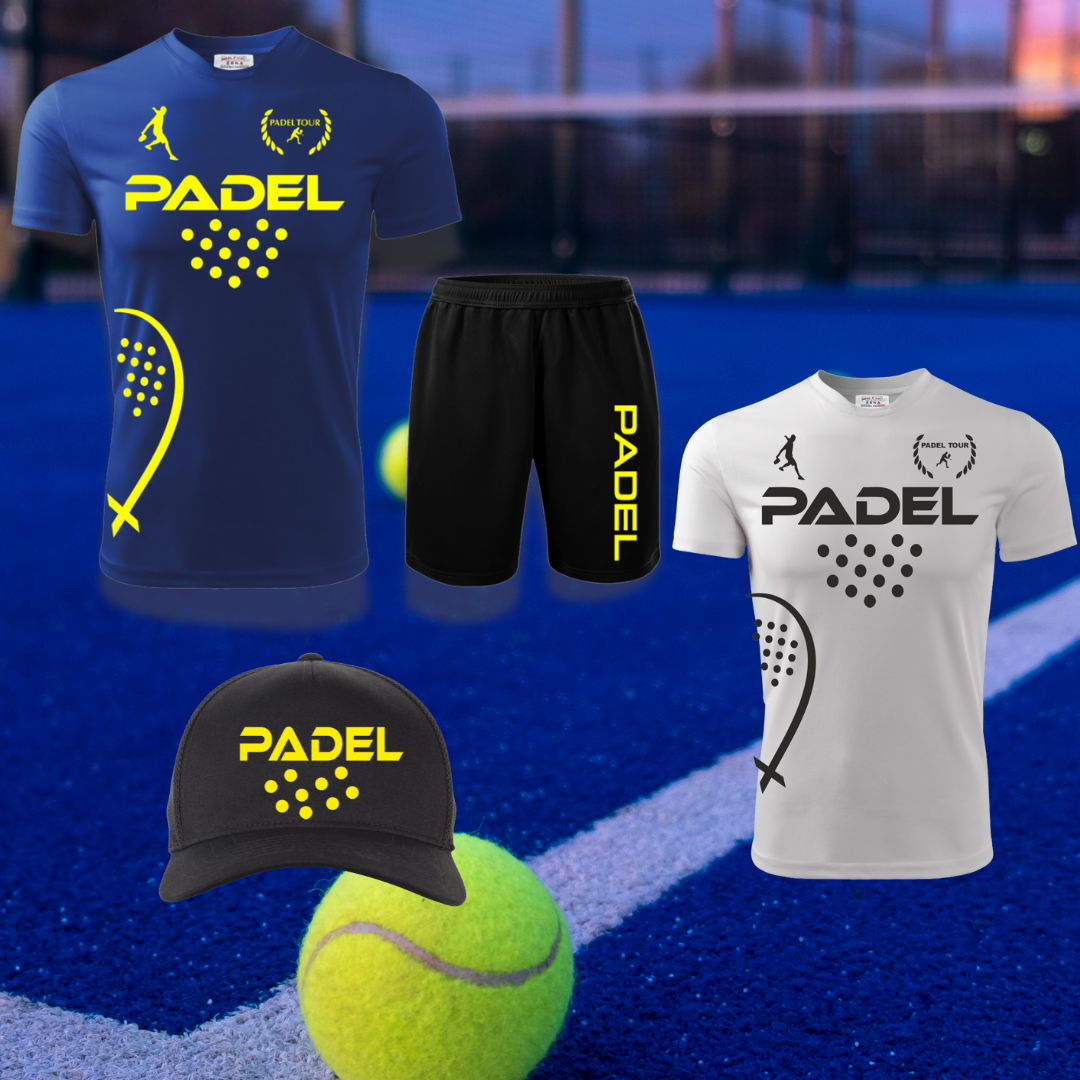 Kit Padel Performance – Maglia + Pantaloncino + Cappellino