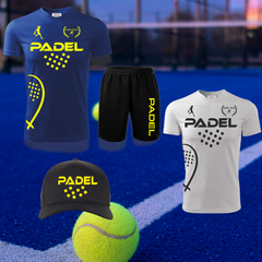 Kit Padel Performance – Maglia + Pantaloncino + Cappellino