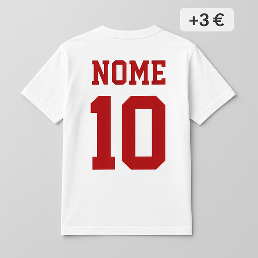 Nom ou numéro personnalisé (+3 €)