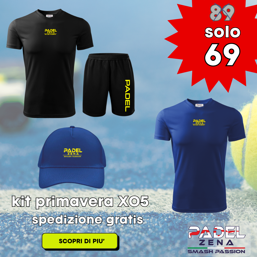 Kit Padel Uomo Completo X05 Primavera – Look Sportivo 3 Pezzi