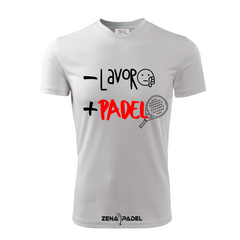T-Shirt Cotone MENO LAVORO - Zena Padel