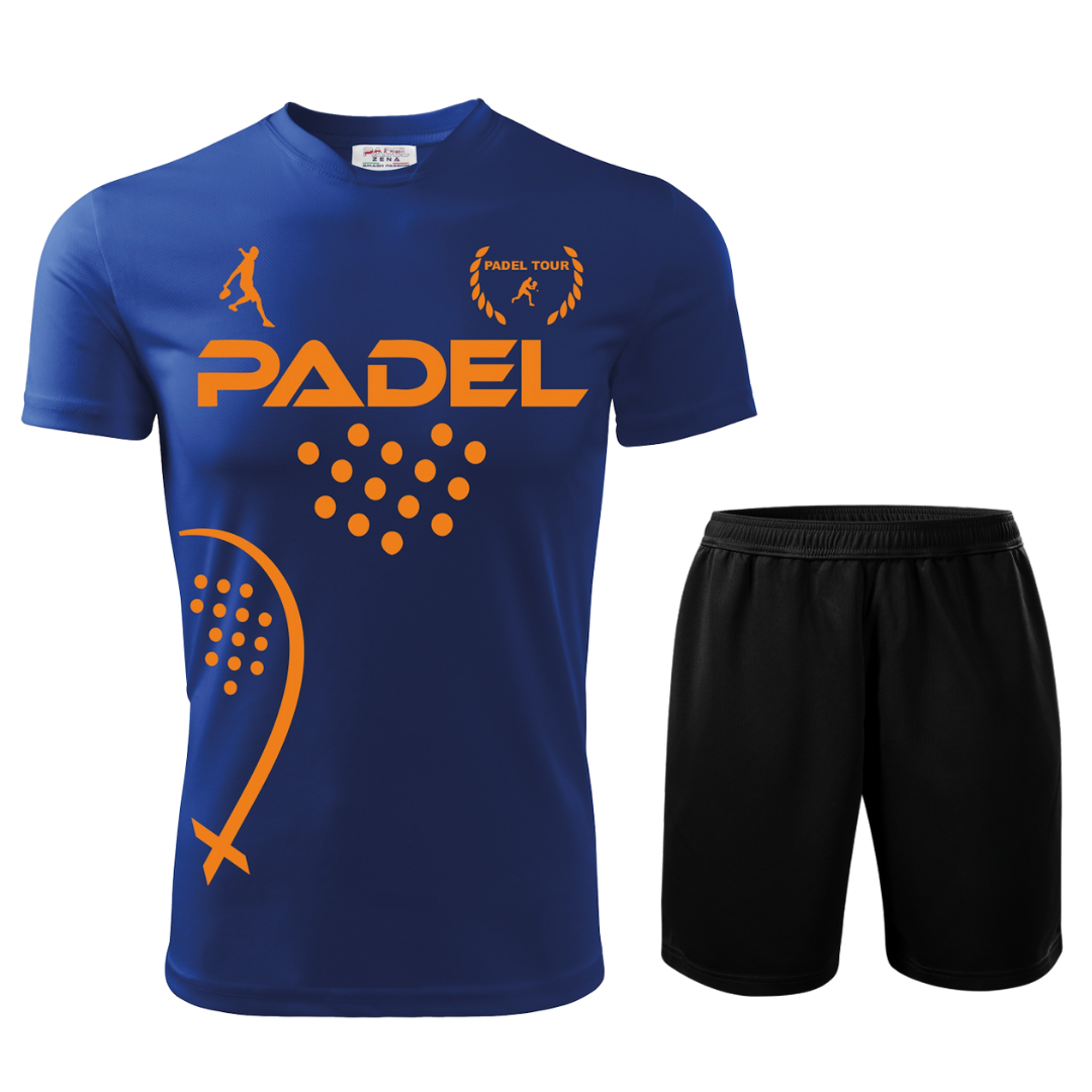 Completo Padel Uomo Performance – Maglia Tecnica + Short – Made in Italy