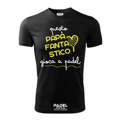T-Shirt Cotone PAPA' FANTASTICO Padel – Made in Italy
