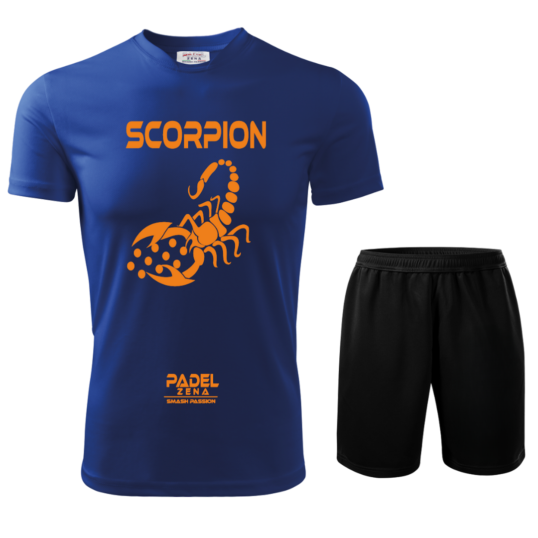 Completo Padel Uomo Scorpion – Maglia Tecnica + Short – Made in Italy