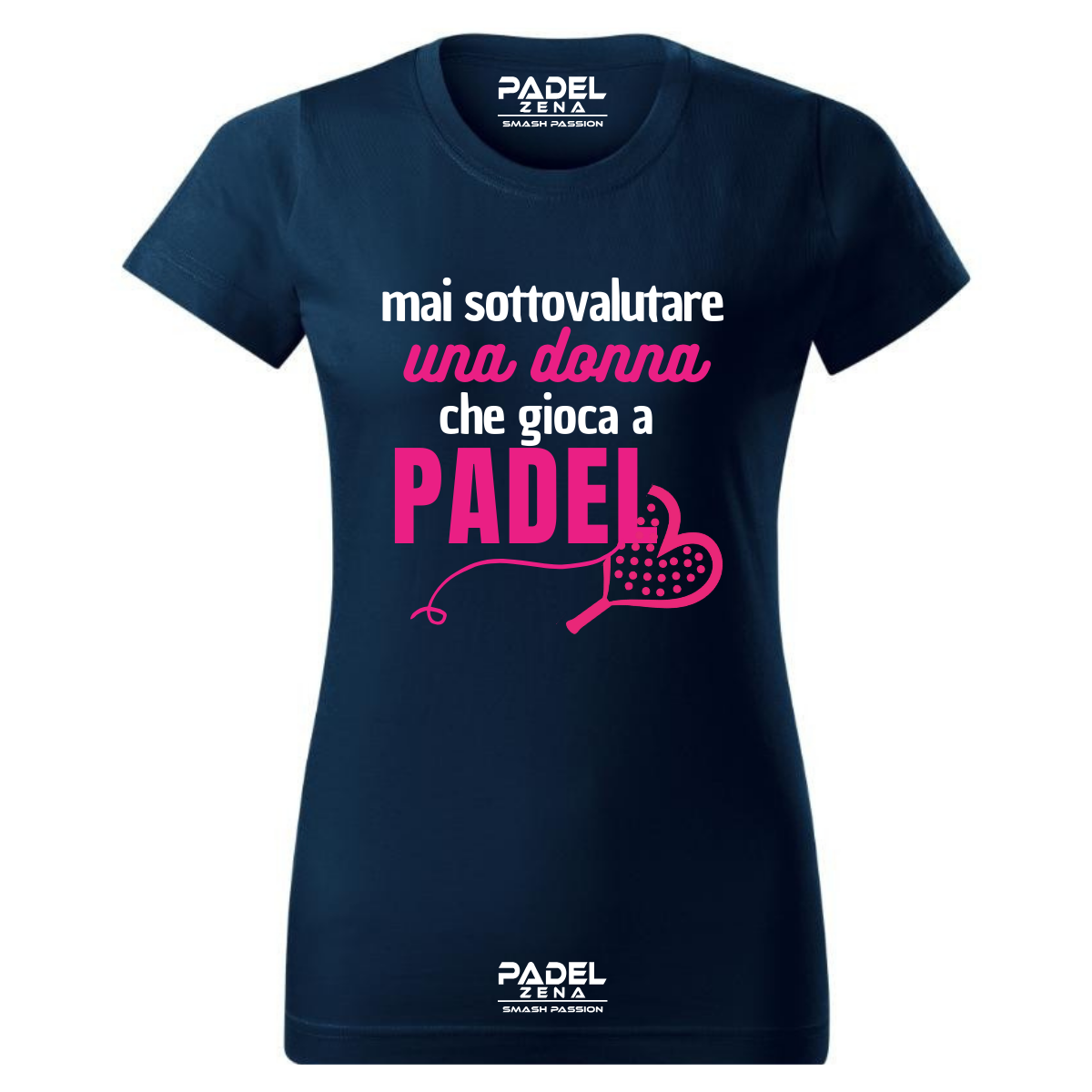 T-Shirt Padel Cotone DONNA  - MAI SOTTOVALURE (Mamma) – Made in Italy