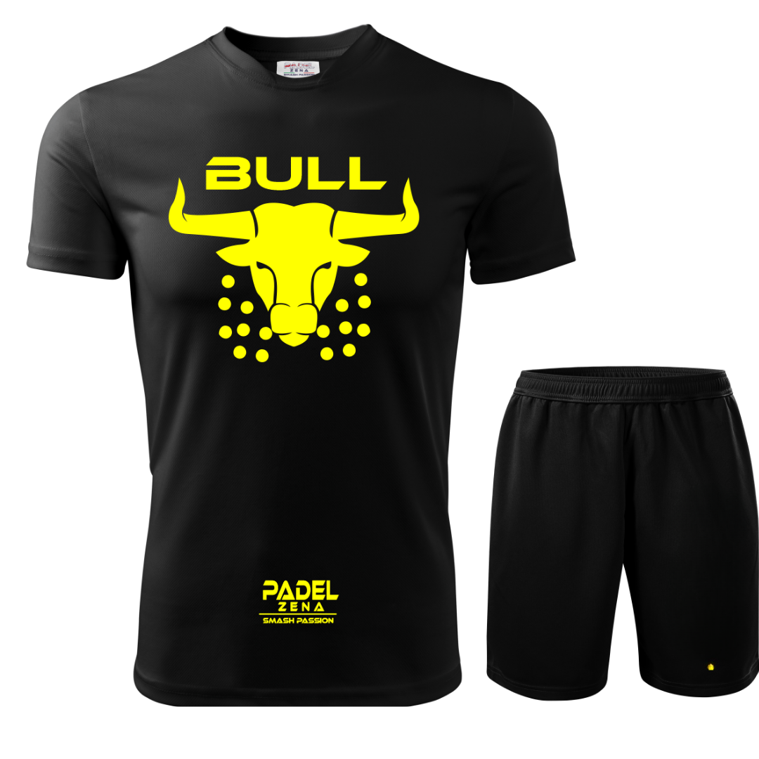 Completo Padel Uomo Bull – Maglia Tecnica + Short – Made in Italy