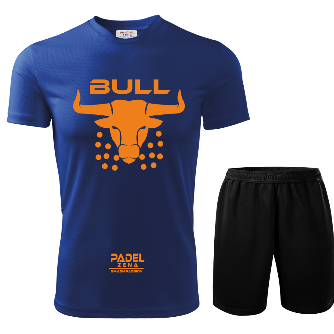 Completo Padel Uomo Bull – Maglia Tecnica + Short – Made in Italy