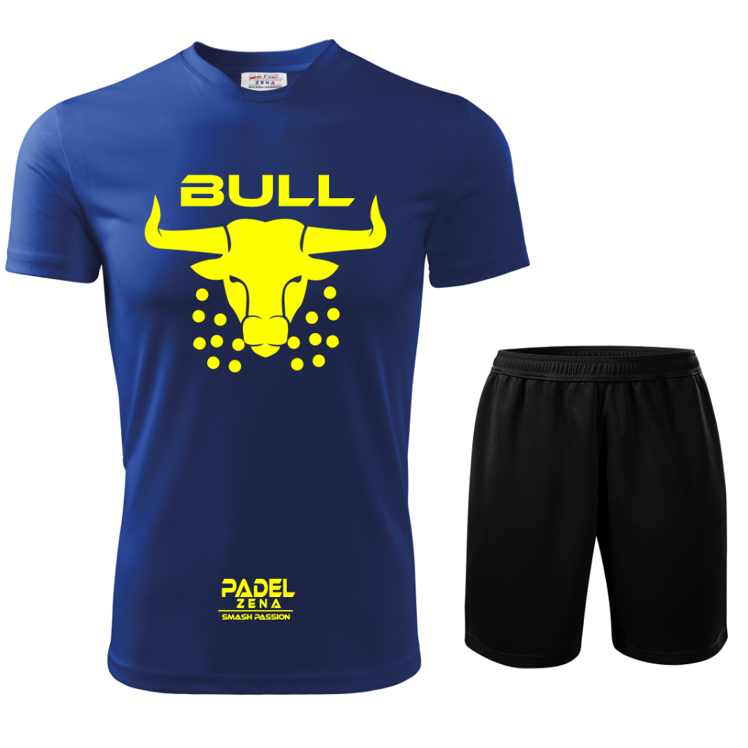 Completo Padel Uomo Bull – Maglia Tecnica + Short – Made in Italy