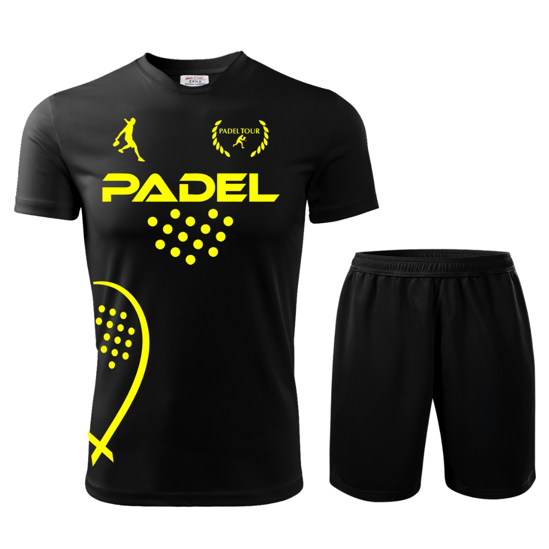 Completo Padel Uomo Performance – Maglia Tecnica + Short – Made in Italy