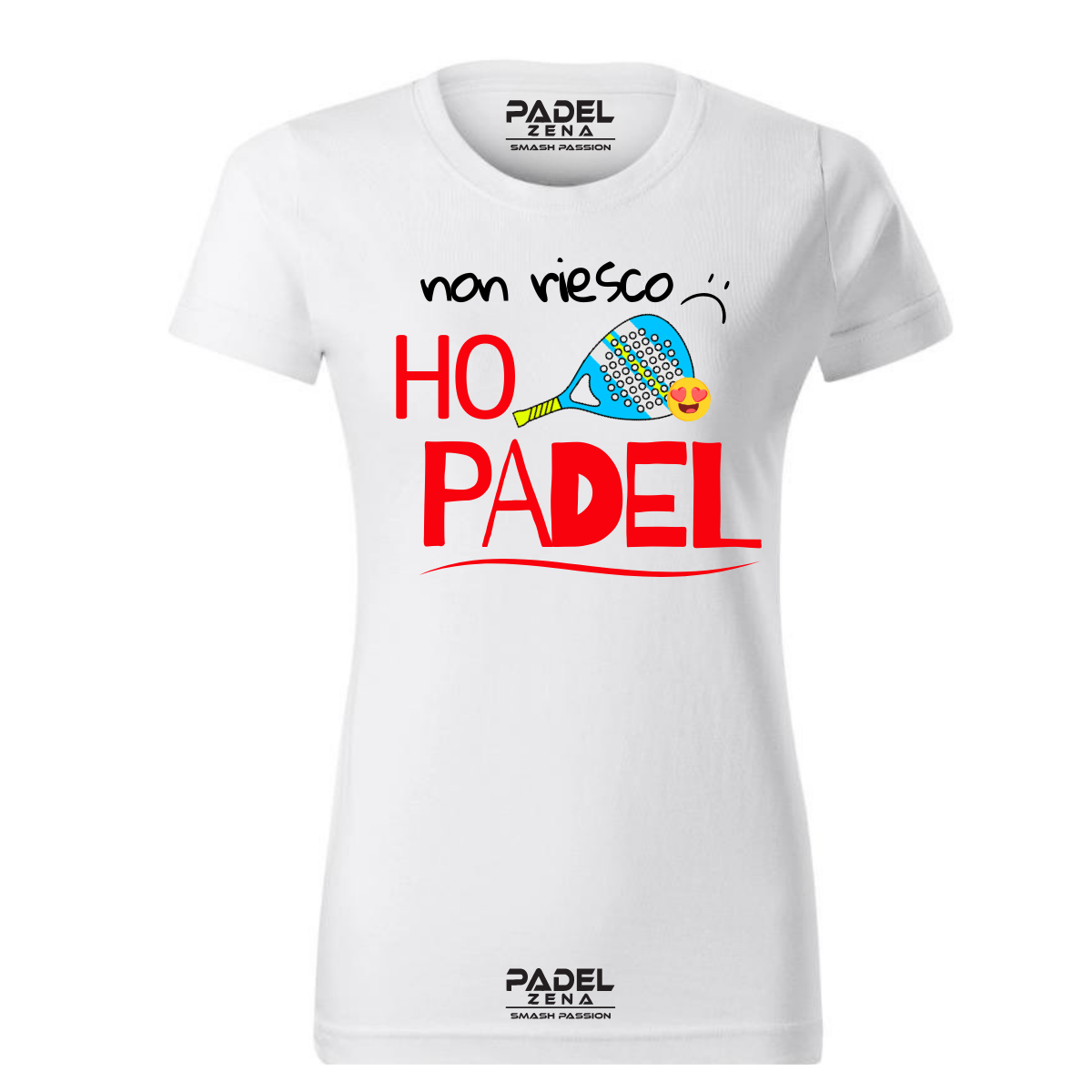 T-Shirt Cotone NON RIESCO HO PADEL DONNA
