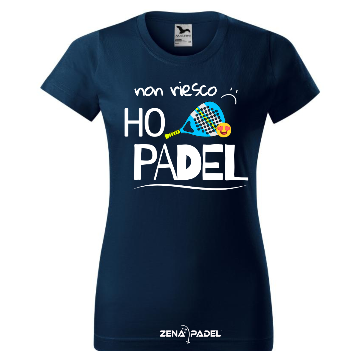T-Shirt Cotone NON RIESCO HO PADEL DONNA