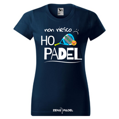 T-Shirt Cotone NON RIESCO HO PADEL DONNA
