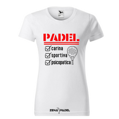 T-Shirt Cotone PSICOPATICA (DONNA) - Zena Padel