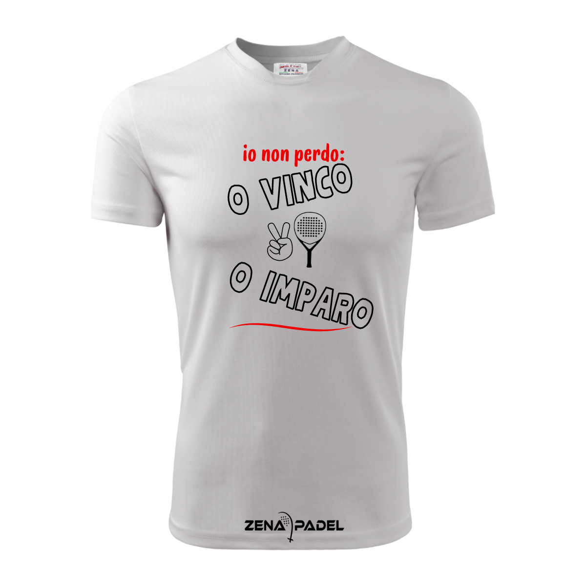 T-Shirt Cotone O VINCO O IMPARO - Zena Padel