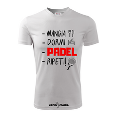 T-Shirt Cotone PADEL RIPETI - Zena Padel