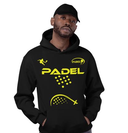 Sudadera negra de pádel – Sudadera técnica unisex